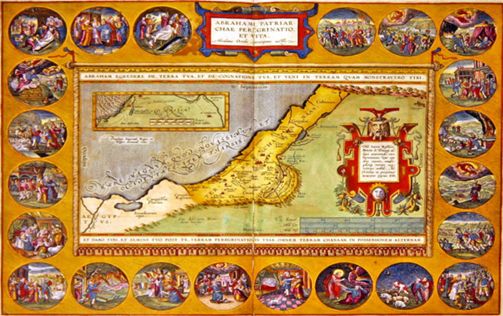 Detail of The Peregrinations of Abraham by Abraham Ortelius