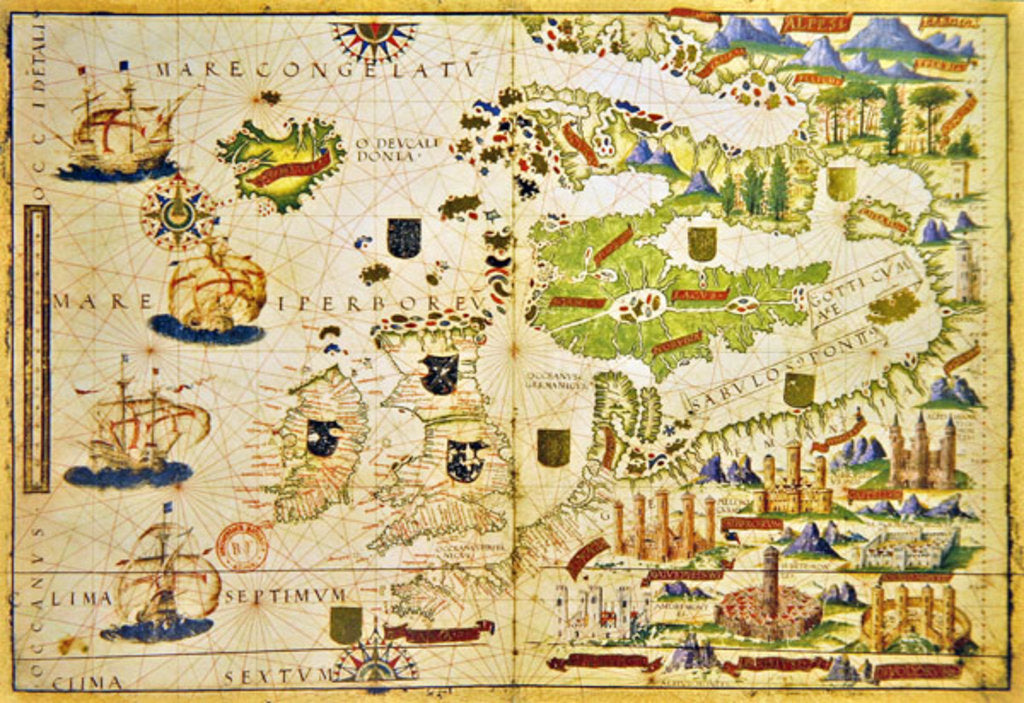 Detail of Map of Europe by Anonymous