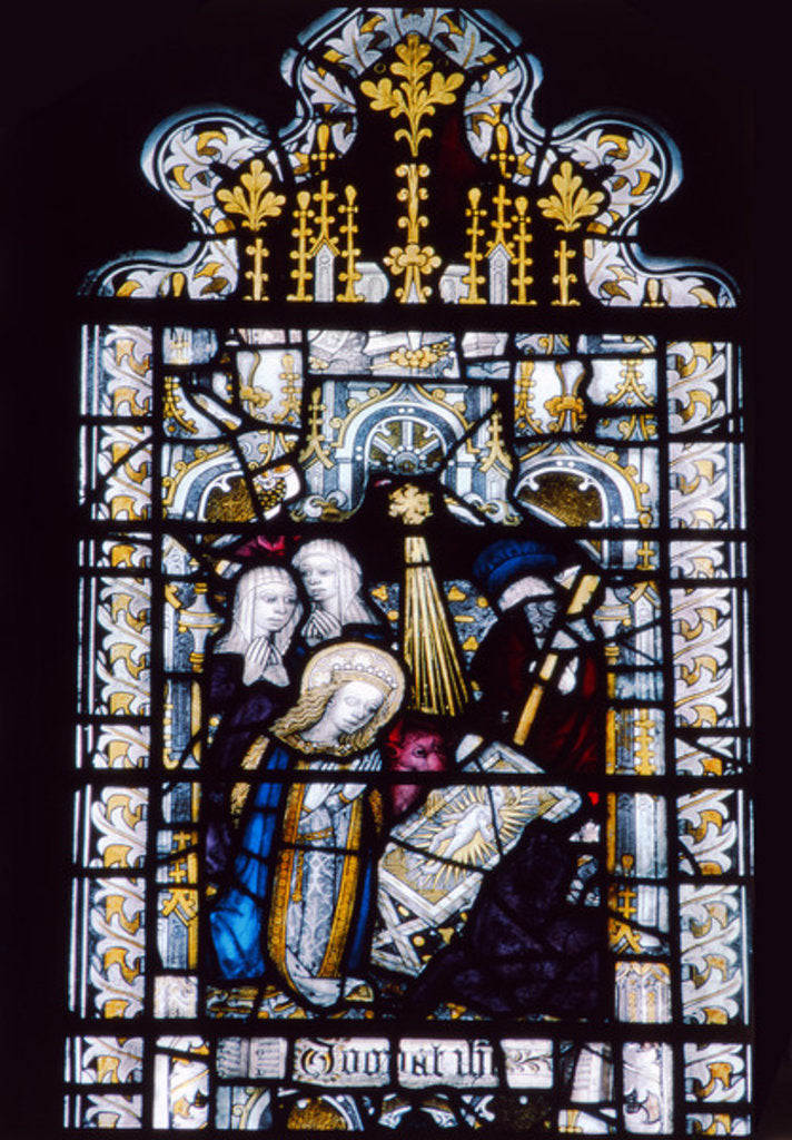 Detail of Nativity from East Harling, 15th century by Anonymous
