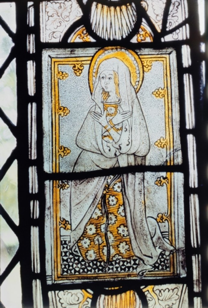 Detail of Blessed Virgin Mary, 15th century by Anonymous