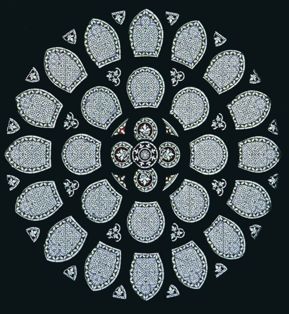 Detail of Rose window by German School