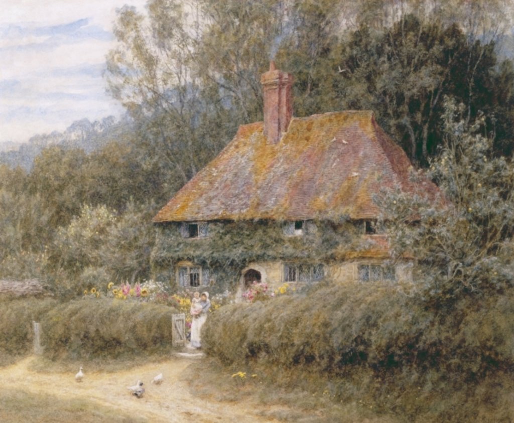Detail of Valewood Farm under Blackwood, Surrey by Helen Allingham