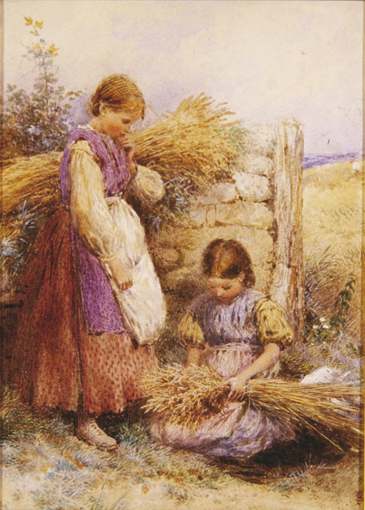 Detail of The Young Gleaners by Myles Birket Foster