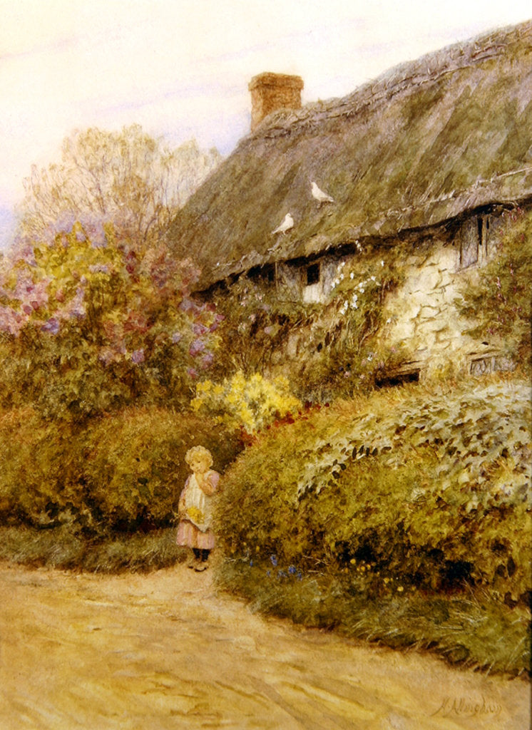 Detail of Freshwater Cottage by Helen Allingham
