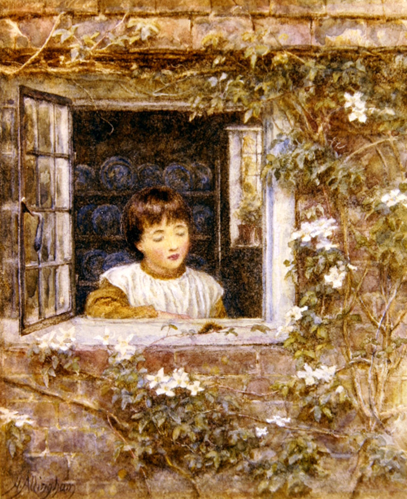 Detail of The Caterpillar by Helen Allingham
