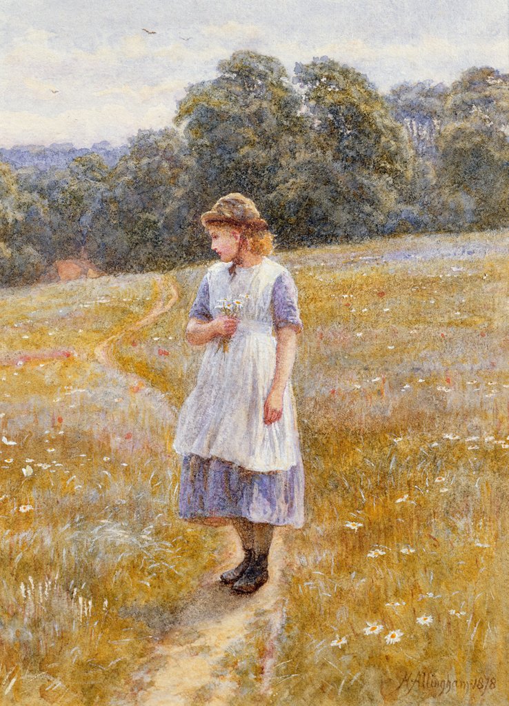 Detail of Daydreamer, 1878 by Helen Allingham