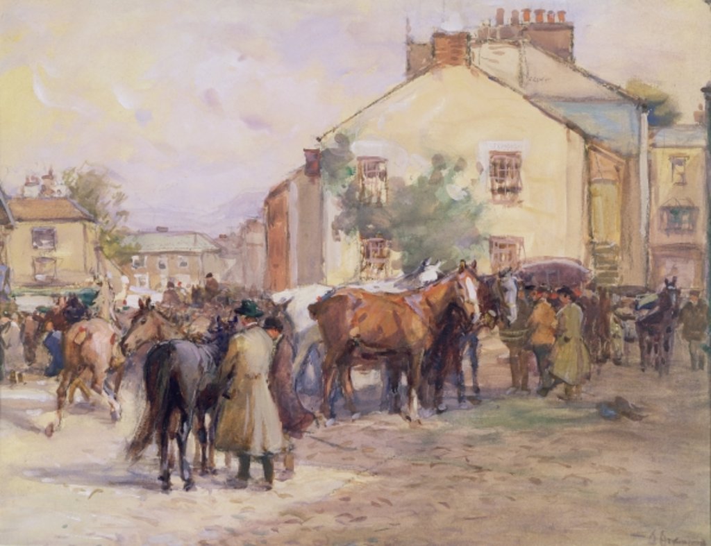 Detail of The Horse Fair by John Atkinson
