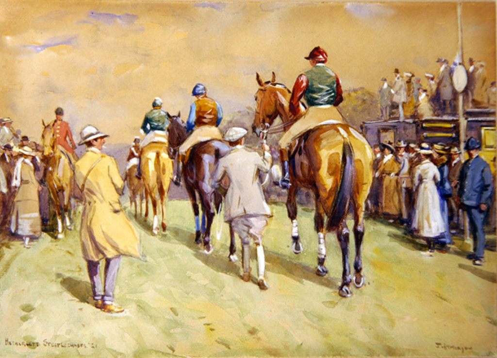 Detail of Hethersett Steeplechases, 1921 by John Atkinson