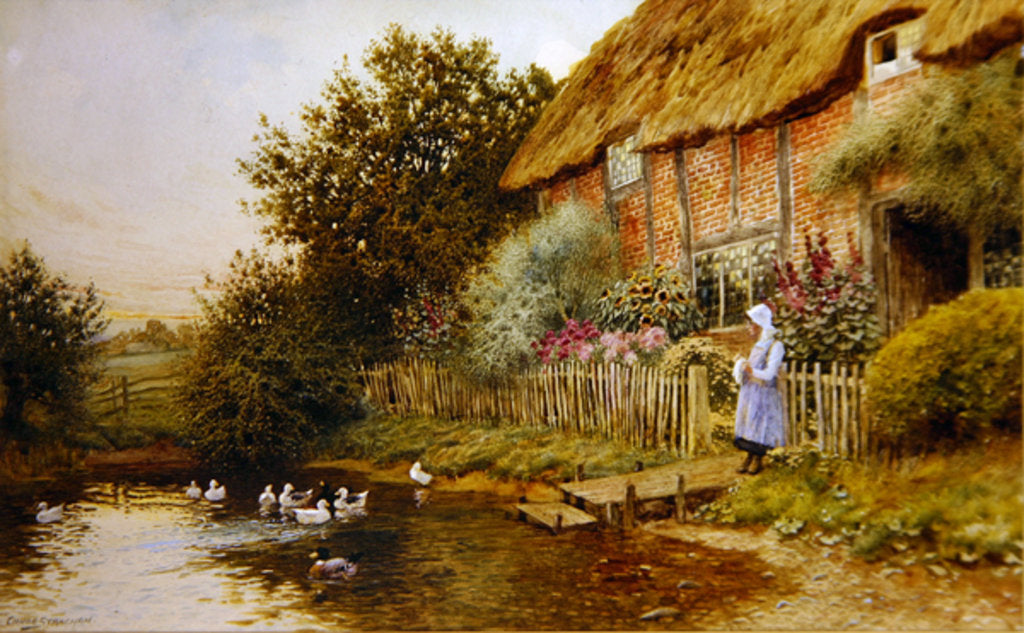 Detail of A Rustic Retreat by Arthur Claude Strachan
