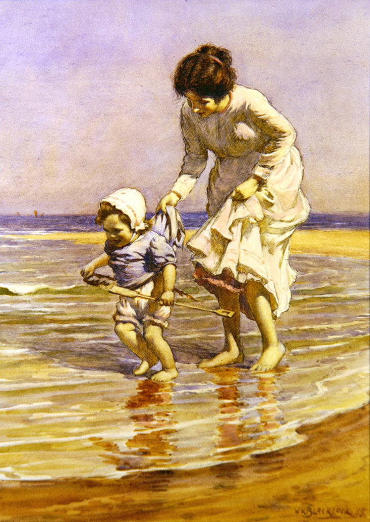 Detail of Paddling, 1915 by William Kay Blacklock