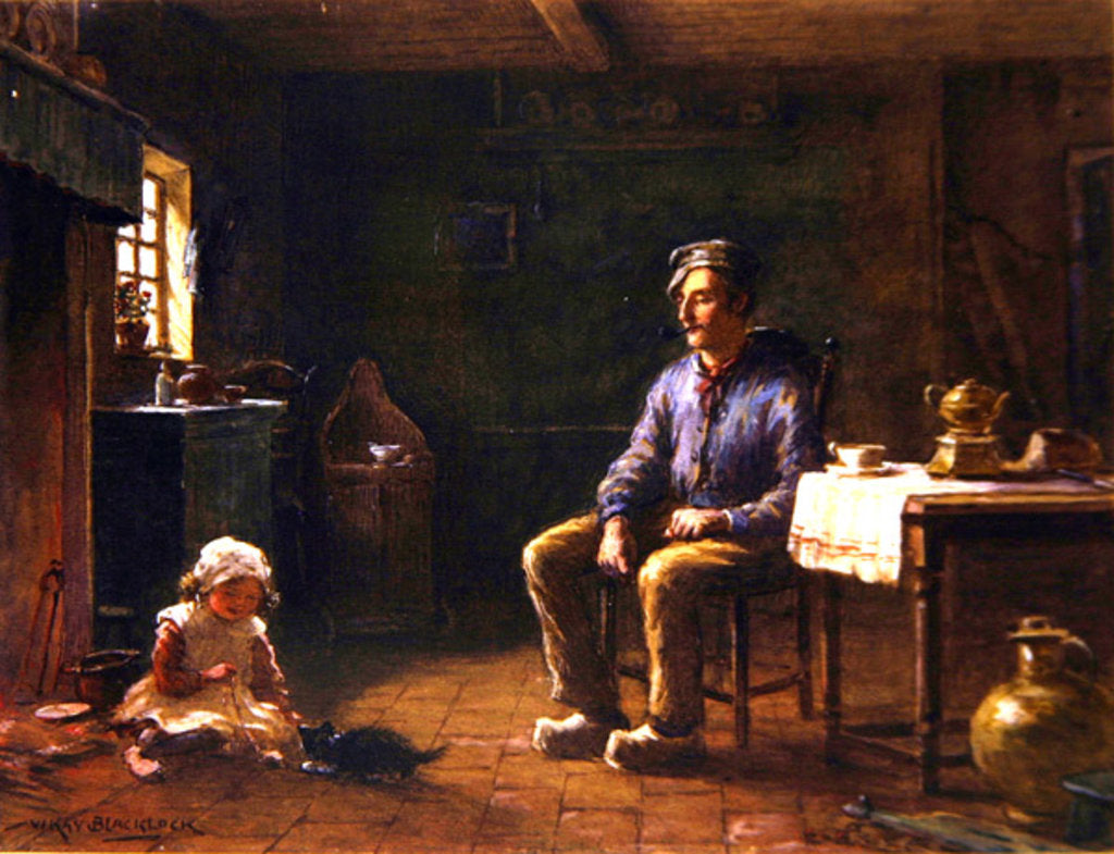 Detail of Feeding Time by William Kay Blacklock