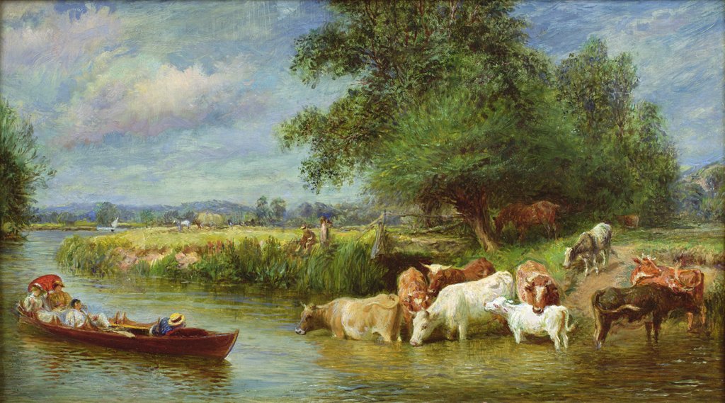 Detail of A Midsummer's Day on the Thames by Basil Bradley