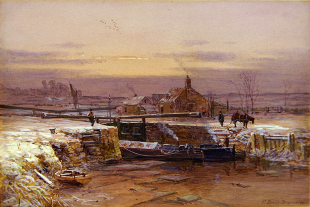 Detail of The House by the Canal by Charles Brooke Branwhite