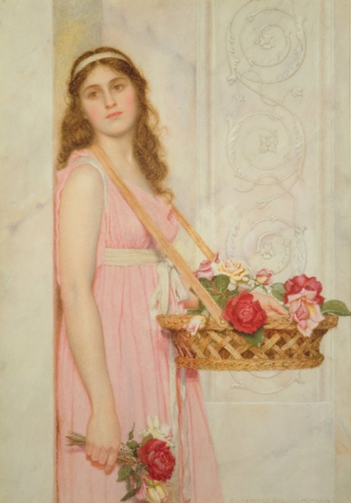 Detail of The Flower Seller, 1929 by George Lawrence Bulleid