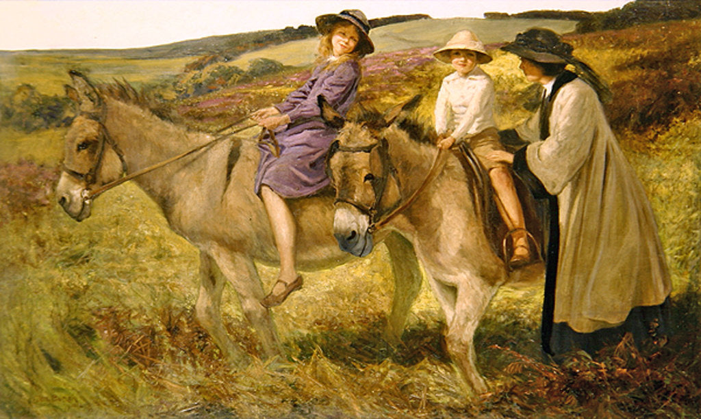 Detail of The Donkey Ride, 1912 by George Edmund Butler