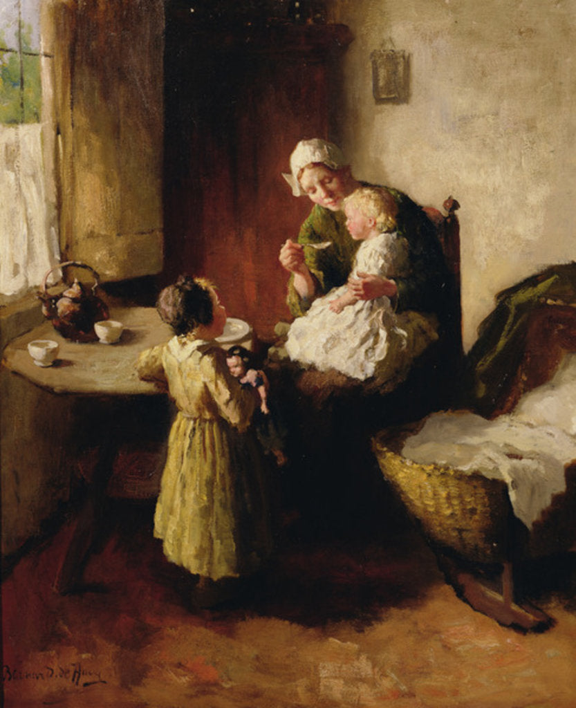 Detail of Breakfast Time by Bernard de Hoog