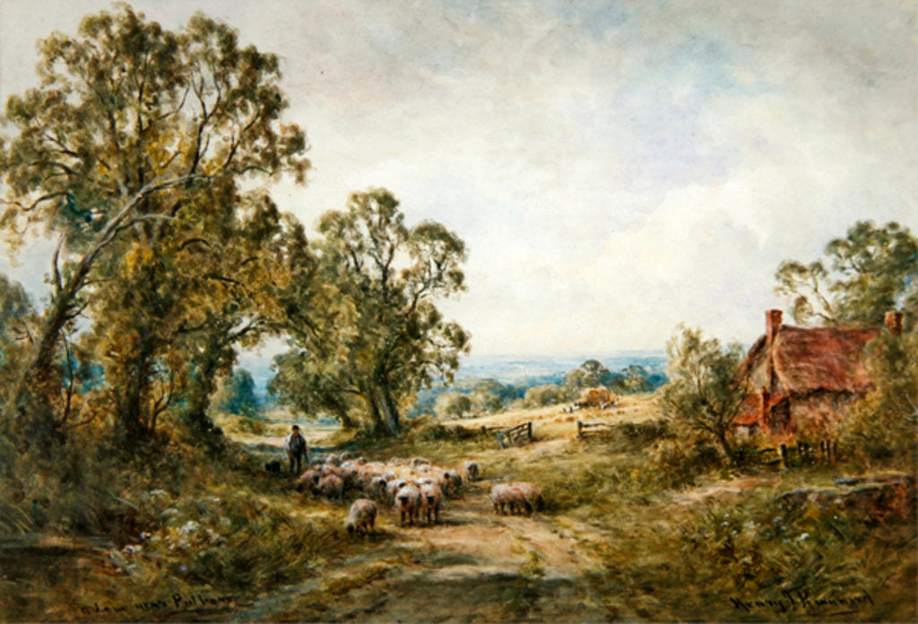 Detail of A Lane Near Pulborough by Henry John Kinnaird