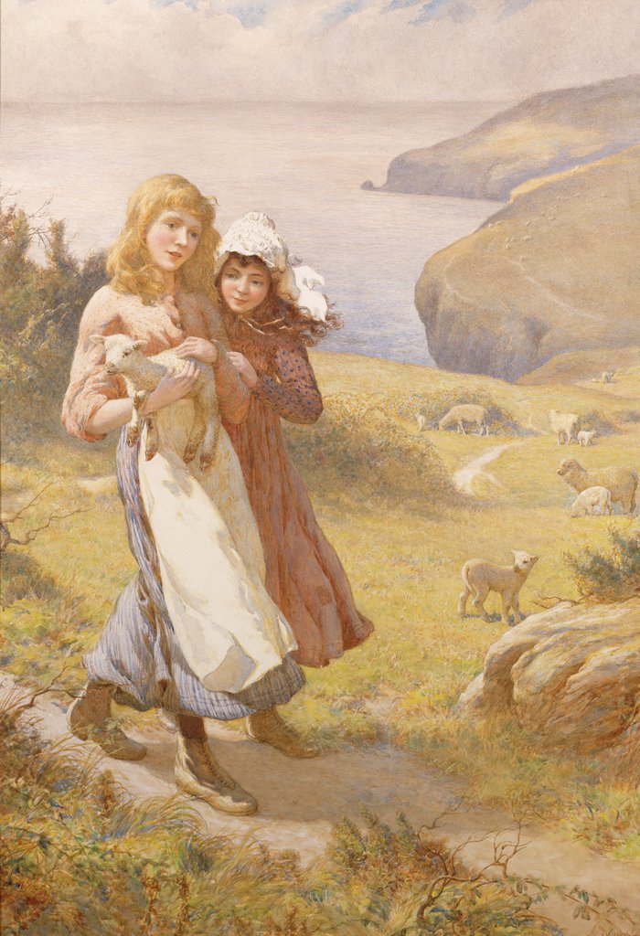 Detail of The Lost Lamb by Joseph Kirkpatrick