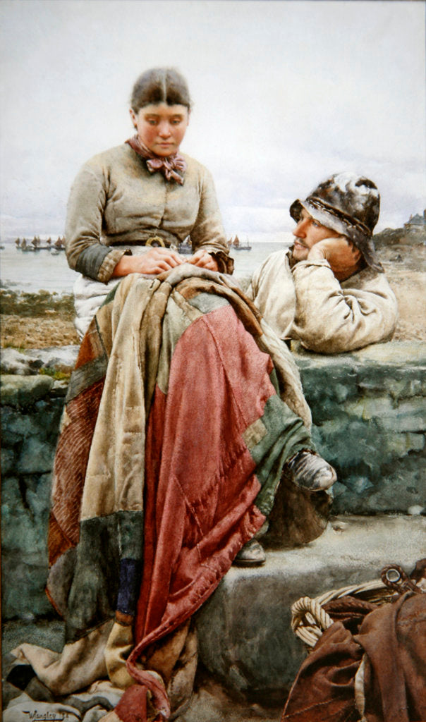 Detail of Lover and his Lass, 1884 by Walter Langley