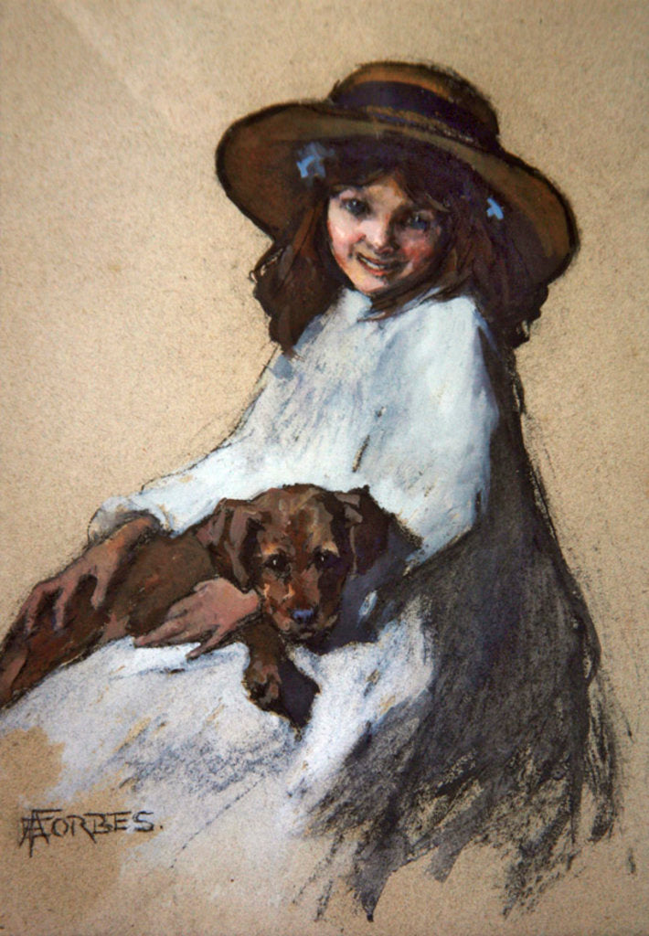 Detail of Friends by Elizabeth Adela Stanhope Forbes