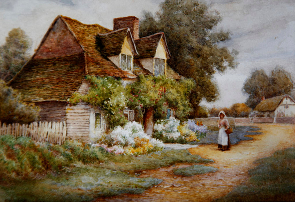 Detail of Outside the Cottage by Ethel Hughes