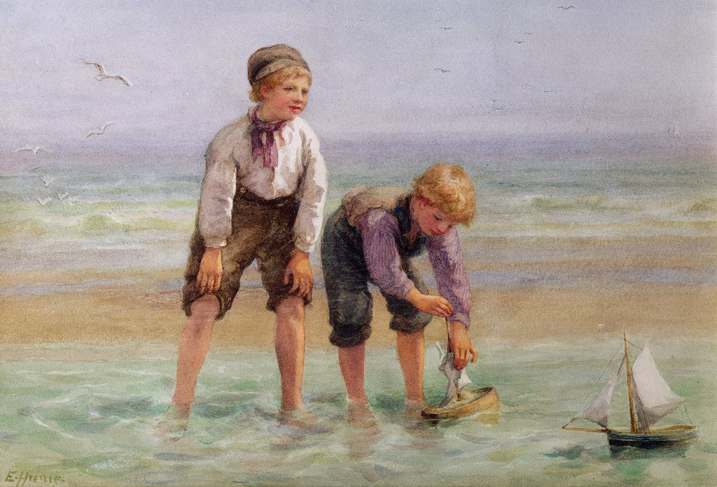 Detail of Sailing Boats by Edith Hume