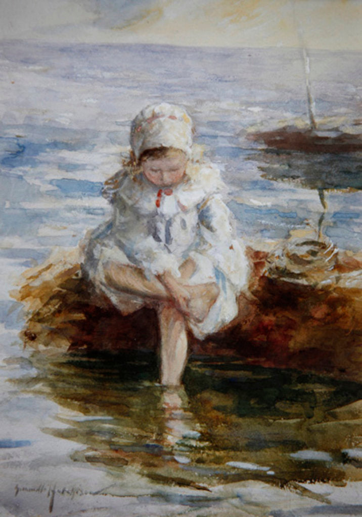 Detail of The Sunny Sea by Robert Gemmell Hutchison