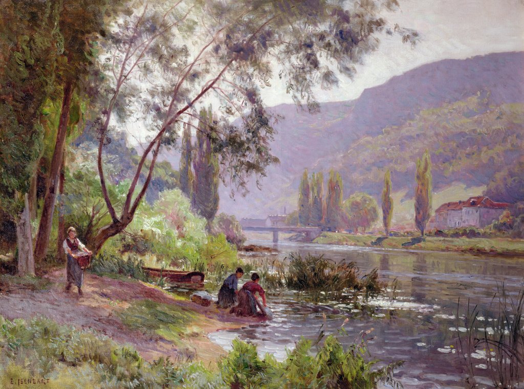 Detail of At the River's Edge by Emile Isenbart