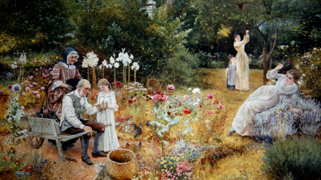 Detail of Calling the Bees by Edward Killingworth Johnson
