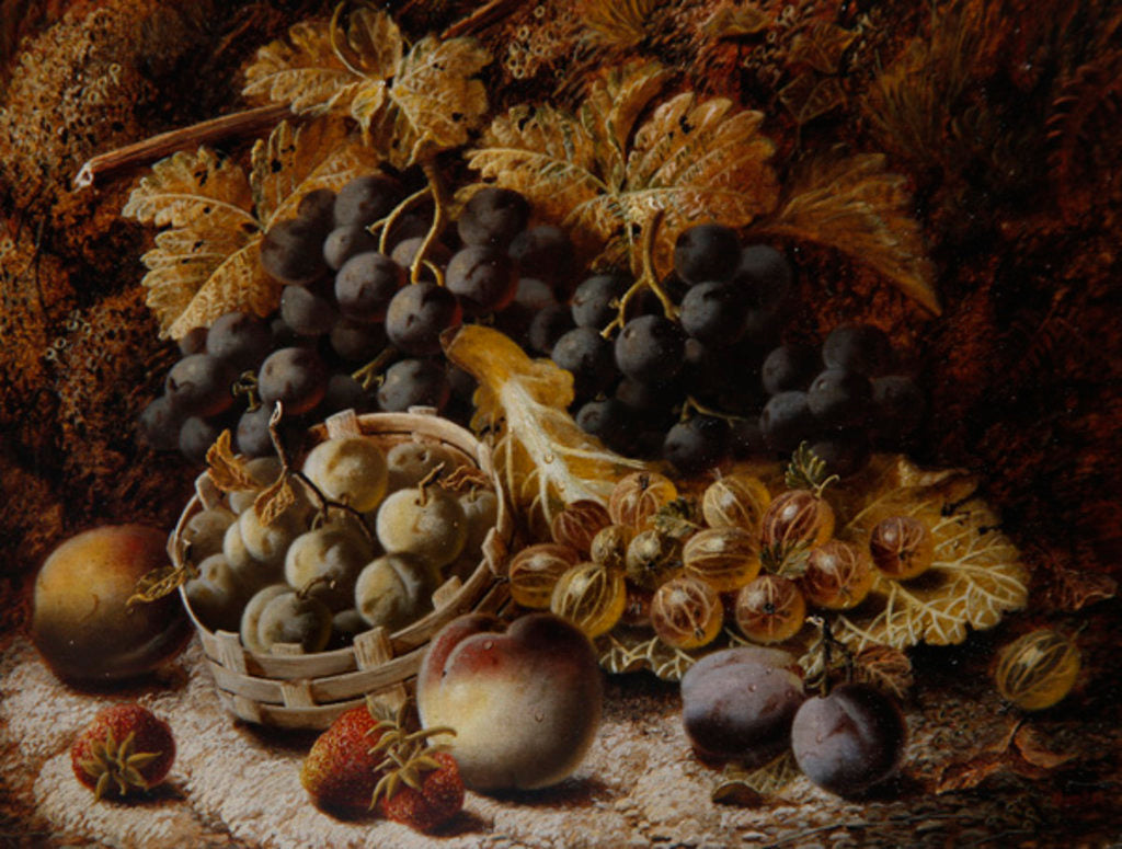 Detail of Still Life of Fruit by Oliver Clare