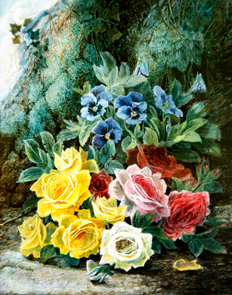 Detail of Roses by Oliver Clare