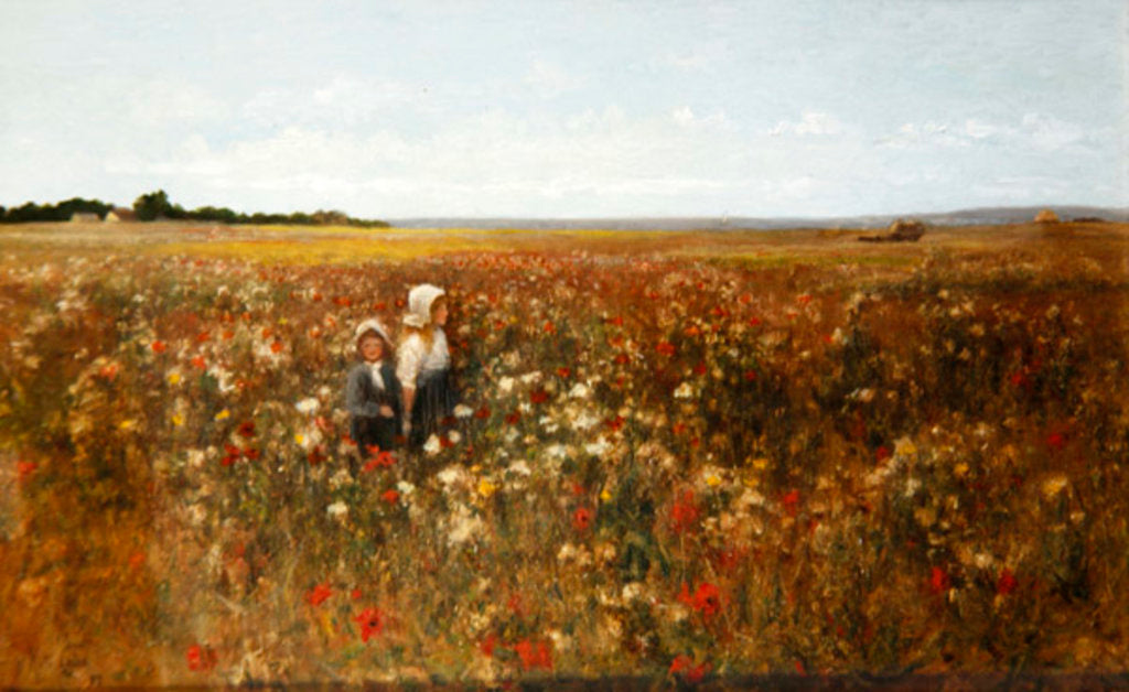 Detail of The Poppyfield, 1897 by Kate Colls