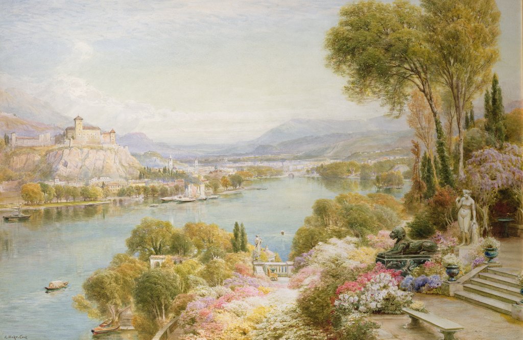 Detail of Lake Maggiore by Ebenezer Wake-Cook
