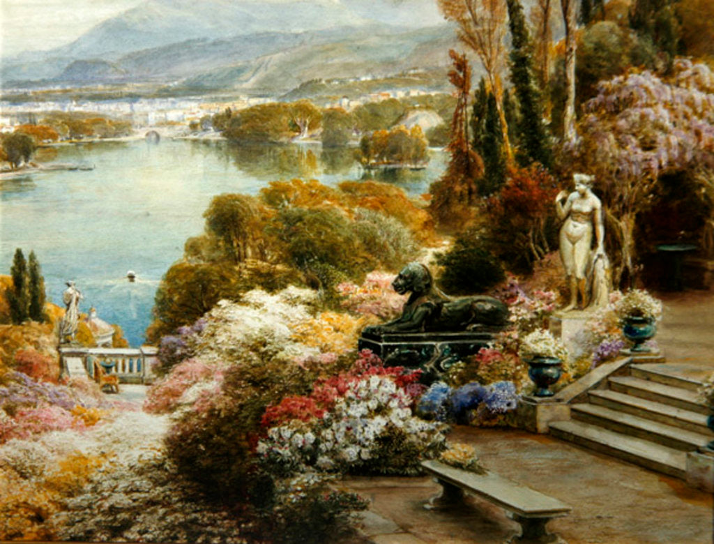 Detail of Lake Maggiore by Ebenezer Wake-Cook