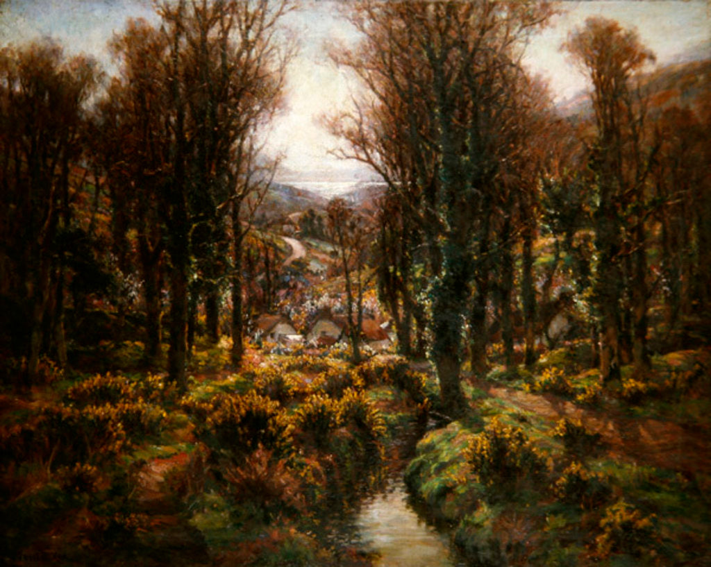 Detail of Lamorna Cove by Garstin Cox