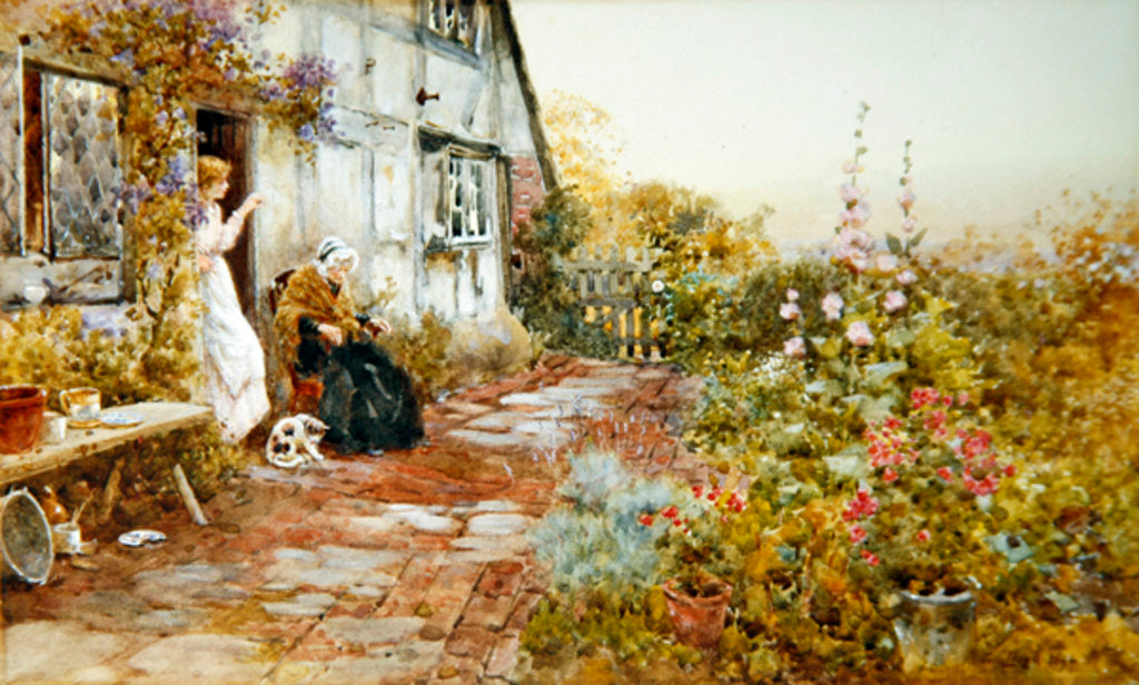 Detail of Grandmother, 1894 by Thomas James Lloyd