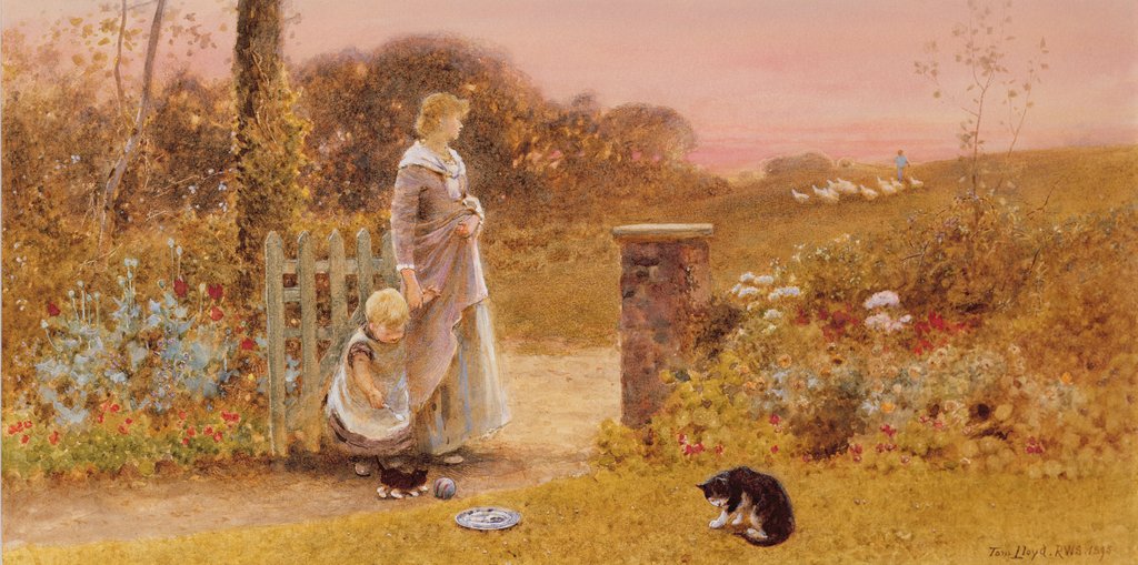 Detail of Evening, 1895 by Thomas James Lloyd