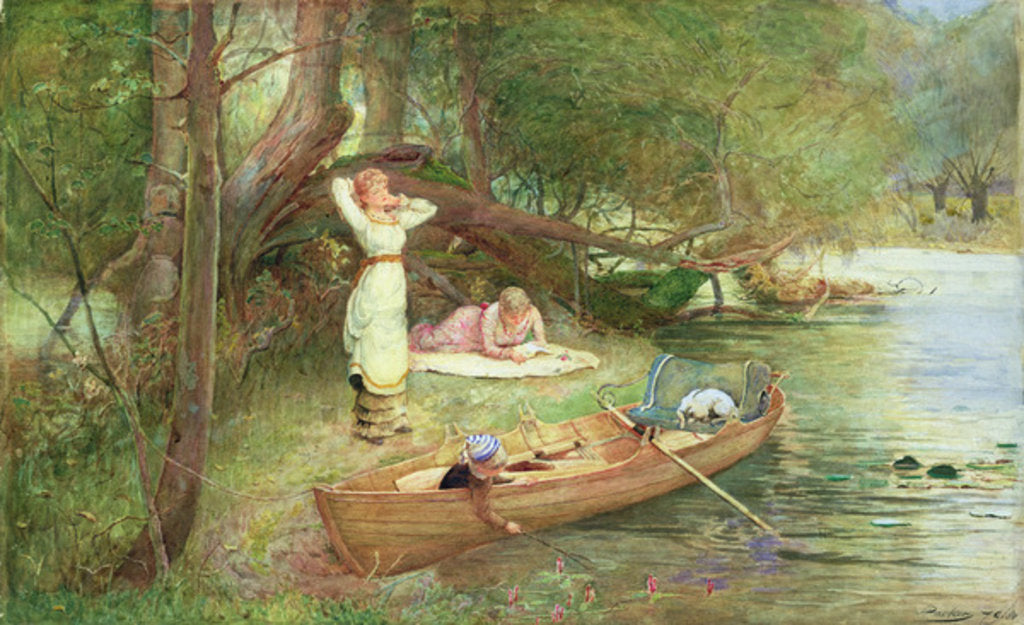 Detail of A Day on the River by John Parker