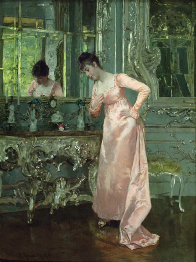 Detail of The Rose, 1890 by Albert Raudnitz