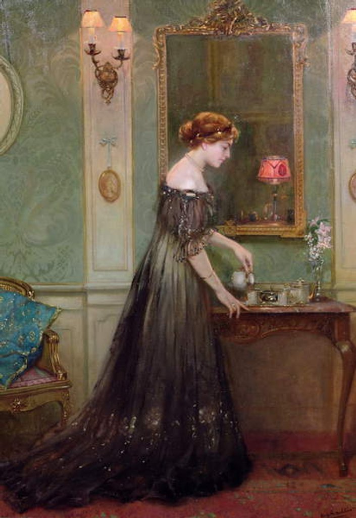 Detail of La Bonne Heure by Franz M. Melchers