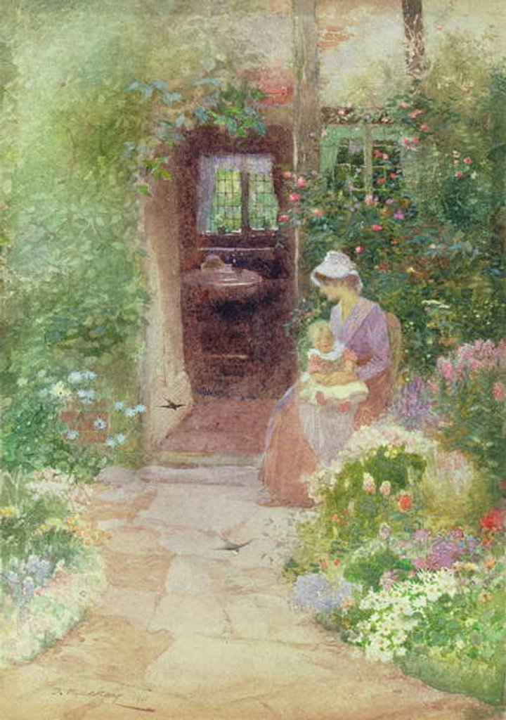 Detail of Enjoying the Sun by Thomas Mackay