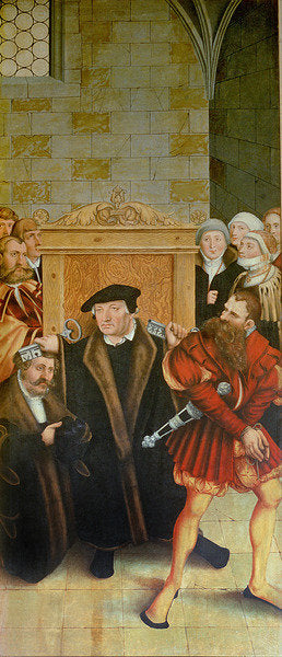 Detail of Triptych by Lucas the Elder Cranach