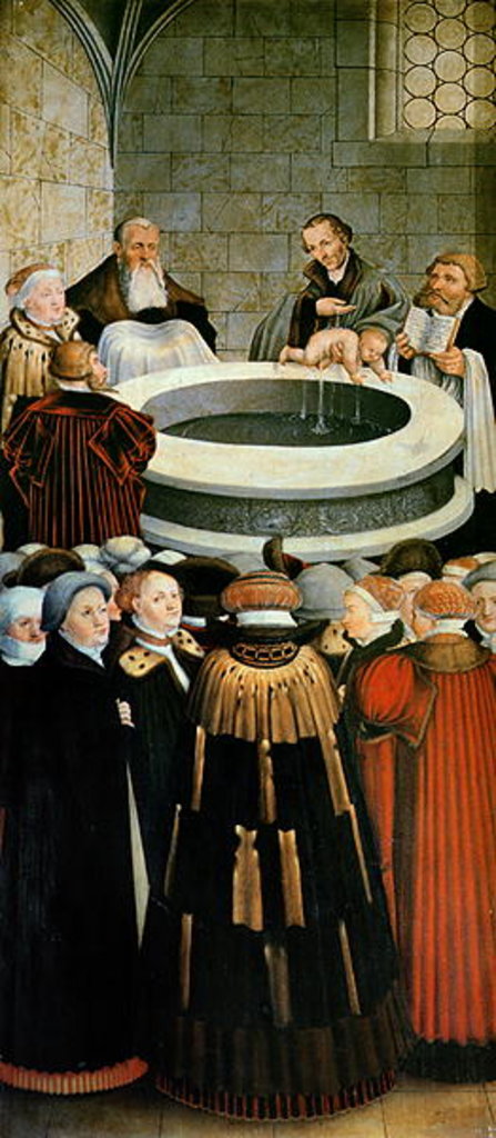 Detail of Triptych by Lucas the Elder Cranach