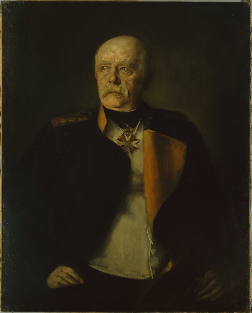 Detail of Otto von Bismarck, vers 1890 by Franz Seraph von Lenbach