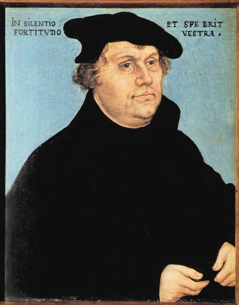 Detail of Martin Luther, c.1532 by Lucas the Elder Cranach