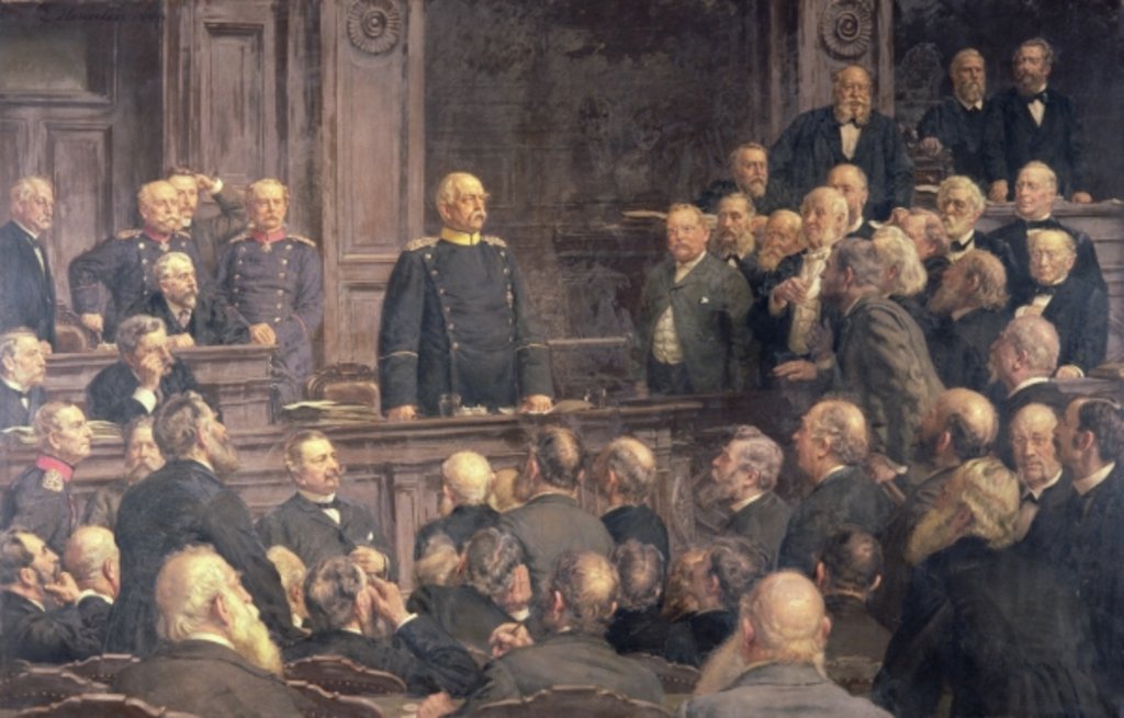 Detail of Conference of the German Reichstag on the 6th February 1888, 1896 by Ernest Henseler