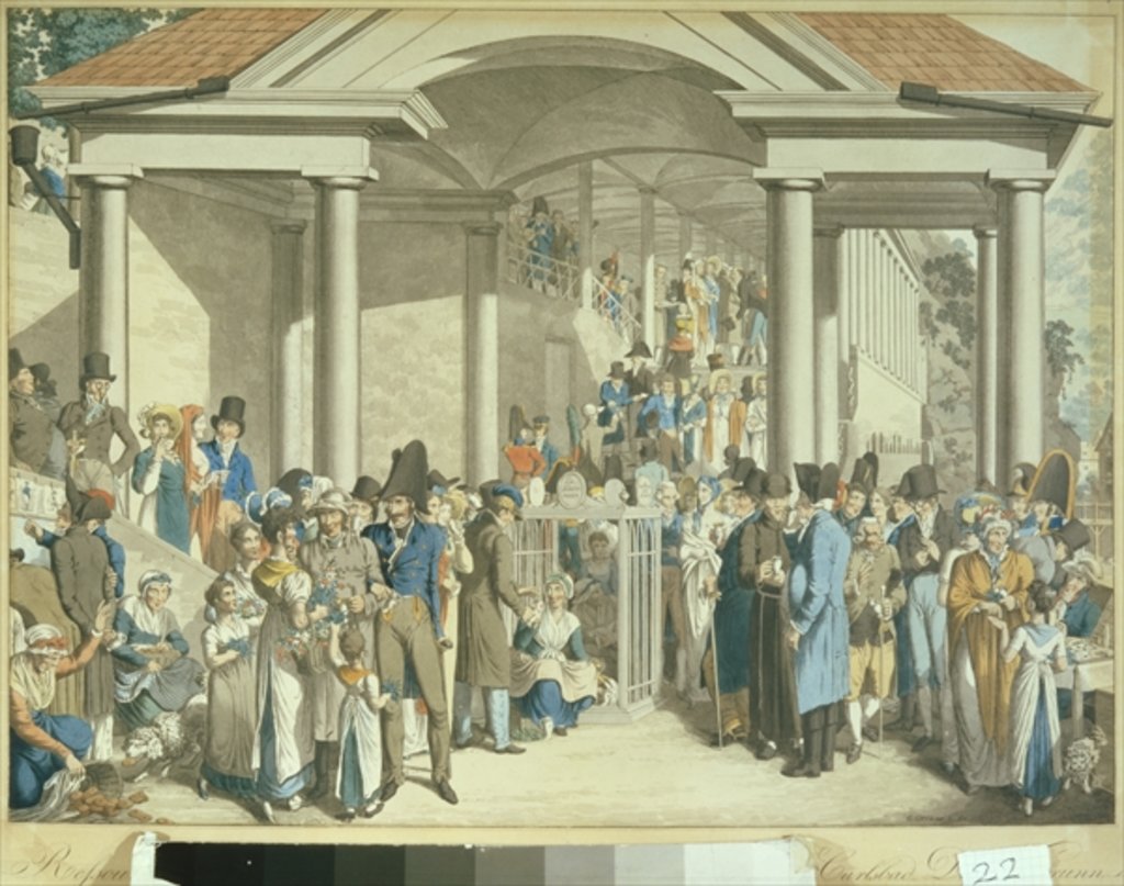 Detail of Health Community at the Karlsbader Fountain, 1810 by Georg Emanuel Opitz