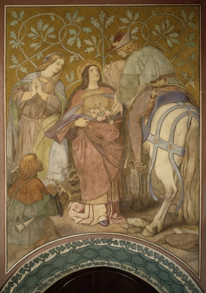 Detail of The Rose Miracle, c.1855 by Moritz Ludwig von Schwind