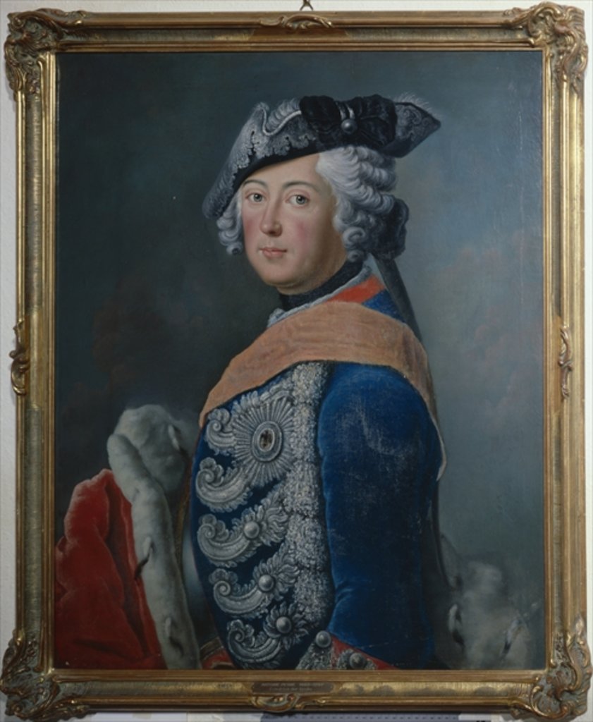 Detail of Frederick II the Great of Prussia, after 1753 by German School