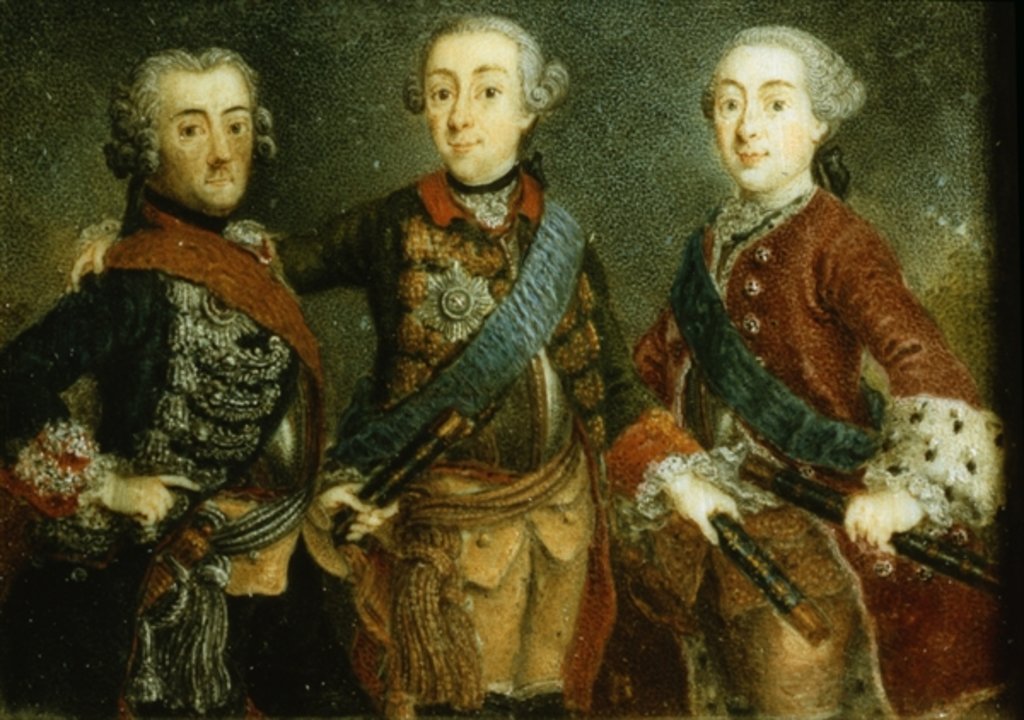Detail of Paul, Frederick II and Gustav Adolph of Sweden by German School